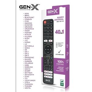MANDO UNIVERSAL 40 EN 1 SIN CODIGOS MU-2118 GEN-X - MU-2118