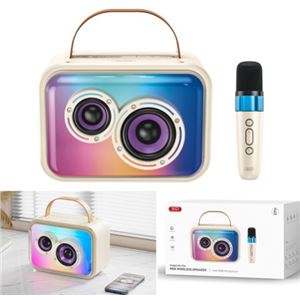 ALTAVOZ KARAOKE RGB 20W CON MICROFONO INALAMBRICO F54 XO - XOF54-3