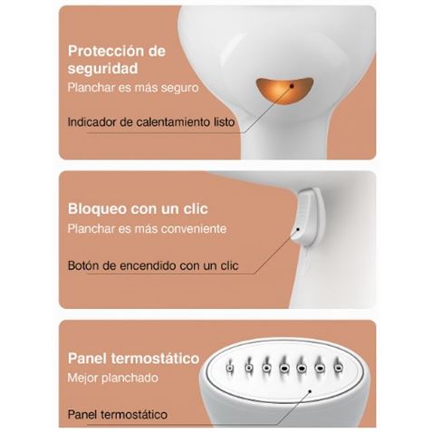 PLANCHA VERTICAL VAPOR 1500W XOCF3 BLANCA XO - XOCF3-2