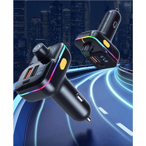 TRANSMISOR FM BCC09 BLUETOOTH + USB + TIPO C 25W XO - XOBCC09-3