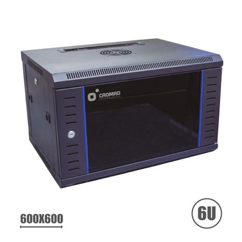 REACONDICIONADO RACK 19" 6U 600X600 SERIE BLUE MURAL/SUELO CROMAD - CR0944