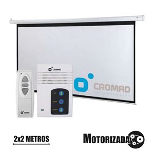 PANTALLA PROYECCION MOTORIZADA 2 X 2MTR CROMAD - CR0441