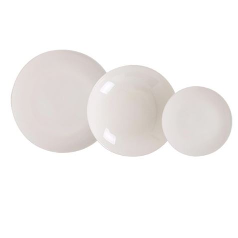 VAJILLA 18 PIEZAS ALFARES MONACO IVORY BRILLO - AL-B26149R