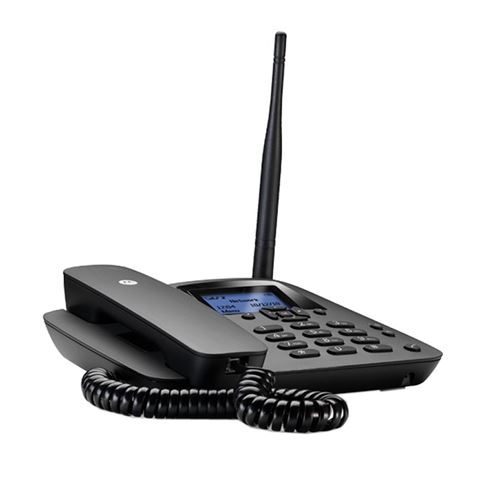 TELEFONO FIJO MOTOROLA FW200L GSM | SIM | LCD | NEGRO - 5055374703014-1