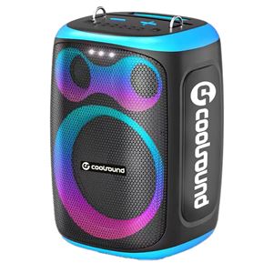 ALTAVOZ KARAOKE PORTATIL COOLSOUND BLAST 8" 300W AZUL - CS0290-1