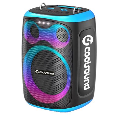 ALTAVOZ KARAOKE PORTATIL COOLSOUND BLAST 8" 300W AZUL - CS0290-1