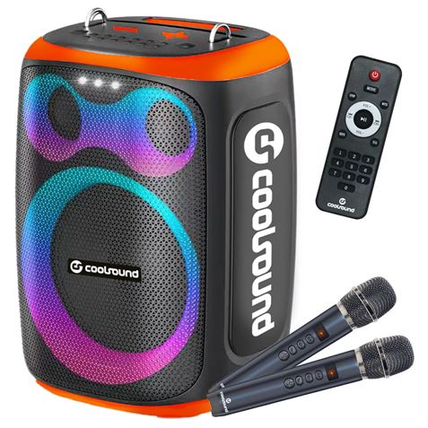 ALTAVOZ KARAOKE PORTATIL COOLSOUND BLAST 8" 300W NARANJA - CS0291