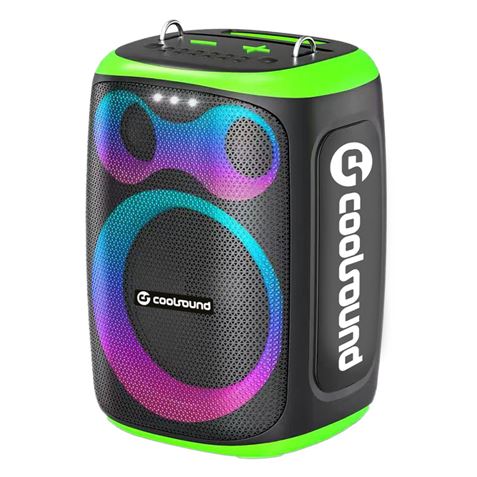 ALTAVOZ KARAOKE PORTATIL COOLSOUND BLAST 8" 300W VERDE - CS0288-1