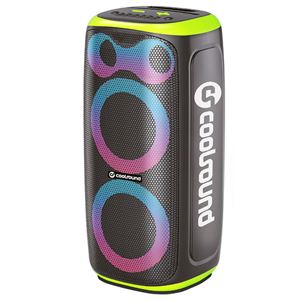 ALTAVOZ KARAOKE PORTATIL COOLSOUND BLAST PUMP 2X6.5" 350W VERDE - CS0289-1