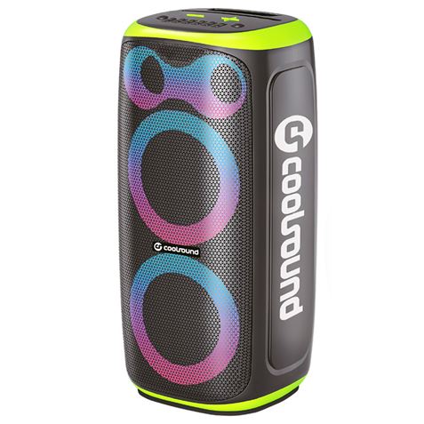 ALTAVOZ KARAOKE PORTATIL COOLSOUND BLAST PUMP 2X6.5" 350W VERDE - CS0289-1