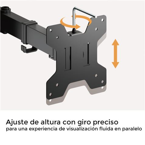 SOPORTE DE MESA 1 MONITOR 17"-32" CROMAD - CR1239-6