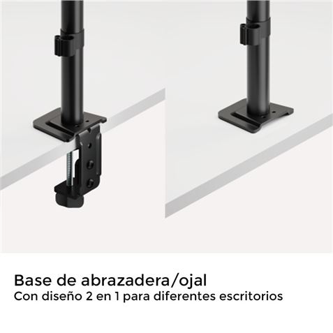 SOPORTE DE MESA 2 MONITORES 17"-32" CROMAD - CR1240-5