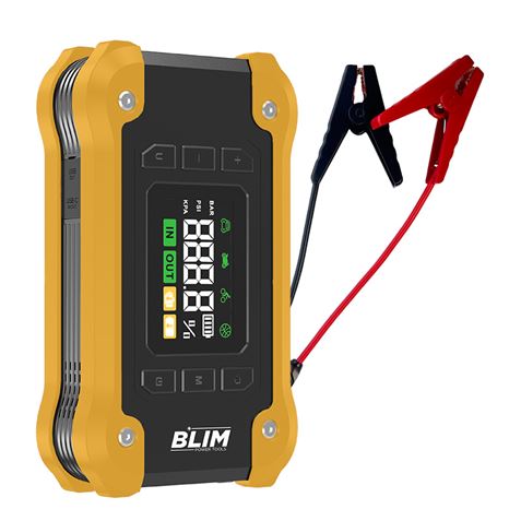 ARRANCADOR BATERIAS 4 EN 1 CON COMPRESOR Y POWERBANK 16.000 MAH BLIM - BL0526