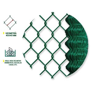 MALLA DE VALLADO PLASTIFICADA 40X40X2.9MM 2X25 METROS SUNGARDEN - SG0185-1