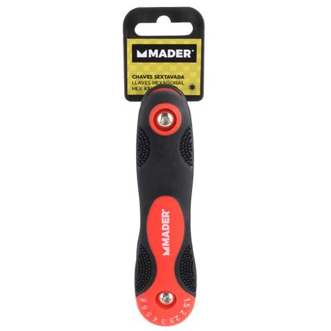 JUEGO 8 LLAVES HEXAGONALES CON BOLA MADER - 61162-1