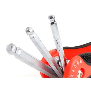 JUEGO 8 LLAVES HEXAGONALES CON BOLA MADER - 61162-2