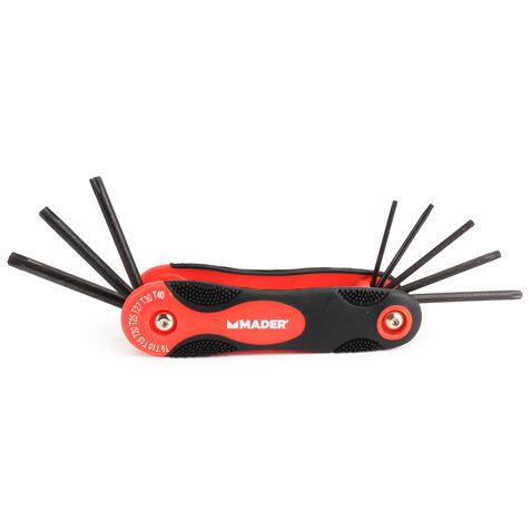 JUEGO 8 LLAVES TORX CON ORIFICIO MADER - 61171