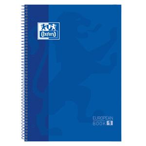 CUADERNO ESPIRAL TAPA DURA AZUL A4+ CUADRICULADO 5X5 OXFORD - 100430197