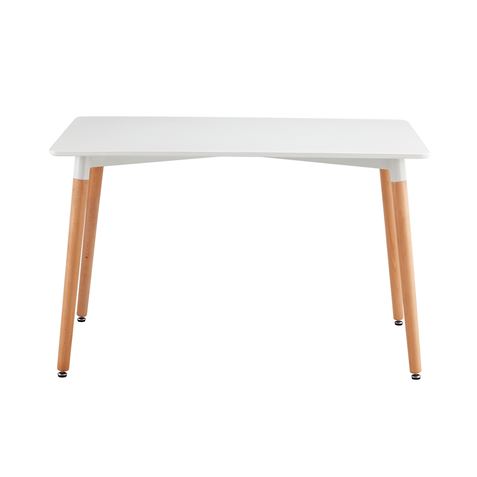 MESA MADERA BLANCA / MADERA 74X120X80CM THINIA HOME - 80125-1