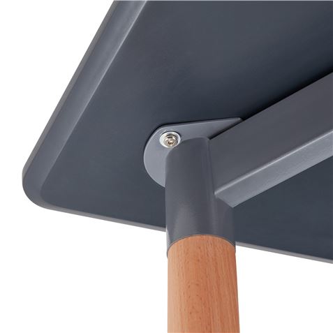 MESA MADERA GRIS PLOMO / MADERA 74X120X80CM THINIA HOME - 80126-2