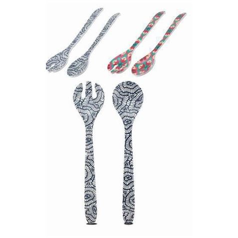 SET 2 CUBIERTOS DE SERVICIO 25CM DOS COLORES