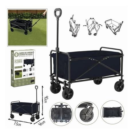 CARRO JARDIN PLEGABLE LONETA 73X46X90CM - 24441