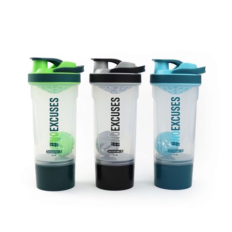 BOTELLA PLASTICA 700ML GYM SHAEKER CON DEPOSITO BEWINNER - BY01010278211