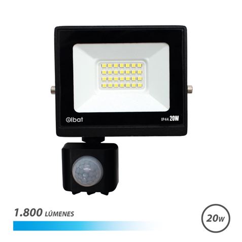 REACONDICIONADO FOCO LED SERIE SLIM 20W CON SENSOR | 1800LM | 6500K ELBAT - EB0552