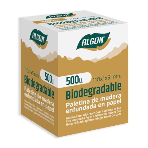 SET 500 PALETINAS MADERA 110X1X5MM ALGON - BA01019175203