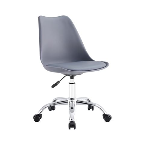 SILLA DE ESCRITORIO CON RUEDAS 97X47X58CM GRIS - 80098