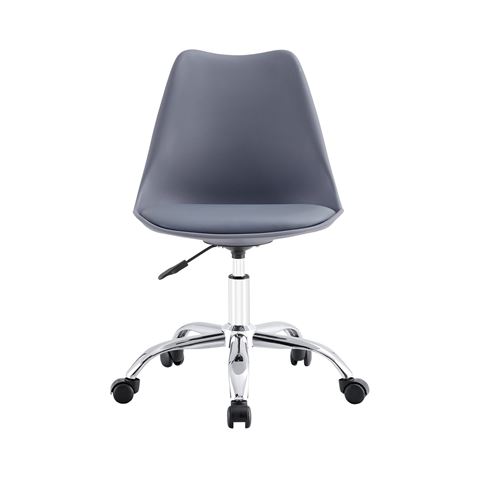 SILLA DE ESCRITORIO CON RUEDAS 97X47X58CM GRIS - 80098-1