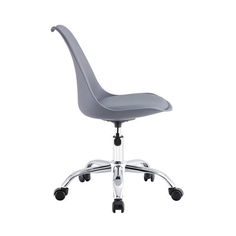 SILLA DE ESCRITORIO CON RUEDAS 97X47X58CM GRIS - 80098-2