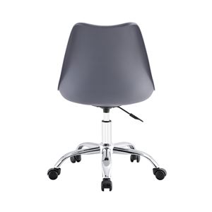 SILLA DE ESCRITORIO CON RUEDAS 97X47X58CM GRIS - 80098-3
