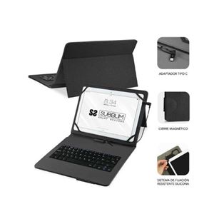 TECLADO CON FUNDA UNIVERSAL PARA TABLETS HASTA 11" NEGRO SUBBLIM - SUB-KT1-USB001-1