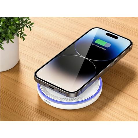 CARGADOR INALAMBRICO 15W CON LED AZUL CX042 XO - XOCX042-2