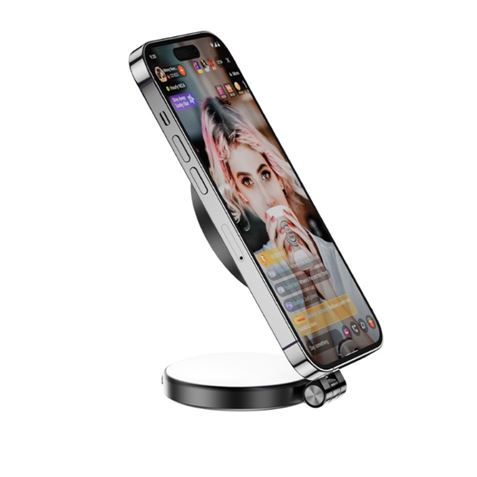 ARO DE LUZ 3 TONALIDAD MAGNETICO MAGSAFE CON ESPEJO Y GIRATORIO SS35 NEGRO - XOSS35BK-1