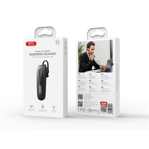 AURICULAR BLUETOOTH BE59 NEGRO XO - XOBE59BK-1