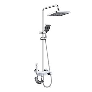 COLUMNA DE DUCHA SEL. BOTON DISPLAY CROMADA FONTASTOCK - FSKFCD007