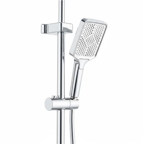 COLUMNA DE DUCHA SEL. BOTON DISPLAY CROMADA FONTASTOCK - FSKFCD007-1