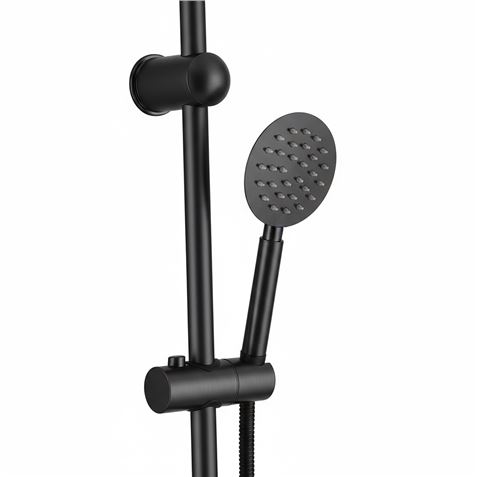 COLUMNA DE DUCHA VERTICAL SIN GRIFO NEGRA FONTASTOCK - FSKFCD003-2