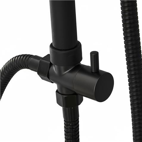 COLUMNA DE DUCHA VERTICAL SIN GRIFO NEGRA FONTASTOCK - FSKFCD003-3