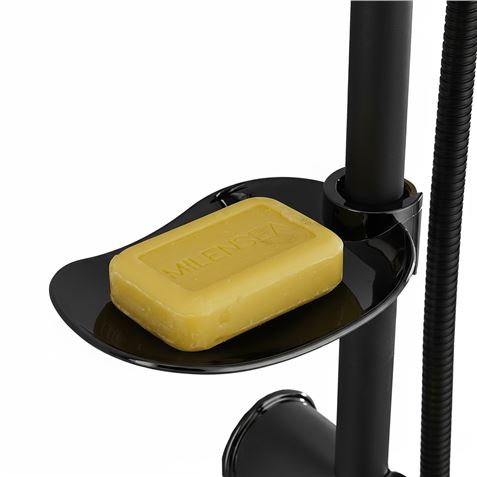 COLUMNA DE DUCHA VERTICAL SIN GRIFO NEGRA FONTASTOCK - FSKFCD003-1