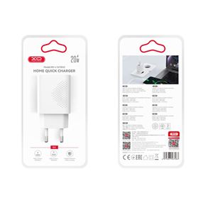 CARGADOR USB CARGA RAPIDA 20W 1X USB-A Y 1X USB-C - XOL161-3