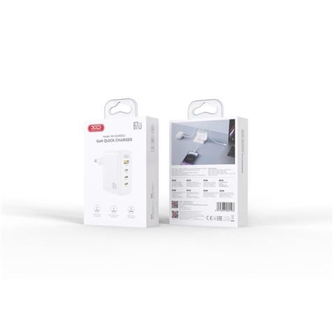 CARGADOR USB 3XUSB-C 67W 1XUSB-A 22.5W CE39 XO - XOCE39-3