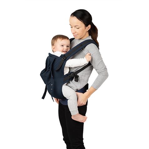MOCHILA DE PORTEO BEBE +3 MESES HASTA 20KG NAVI BLUE COLLET MOMI