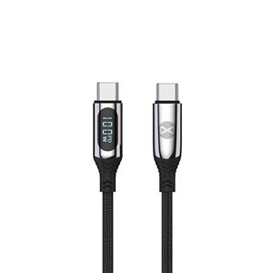 CABLE TIPO C A TIPO C LCD 100W 1M NEGRO FOREVER - GSM171012