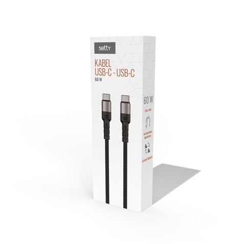 CABLE TIPO C A TIPO C 100W | 1M | SETTY - GSM116371-1
