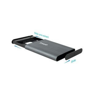 CARCASA EXTERNA HDD/SSD 2.5" SATA I,II,III USB MICRO-B A USB A TOOQ - TQE-2503G-1