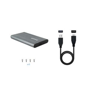 CARCASA EXTERNA HDD/SSD 2.5" SATA I,II,III USB MICRO-B A USB A TOOQ - TQE-2503G-2