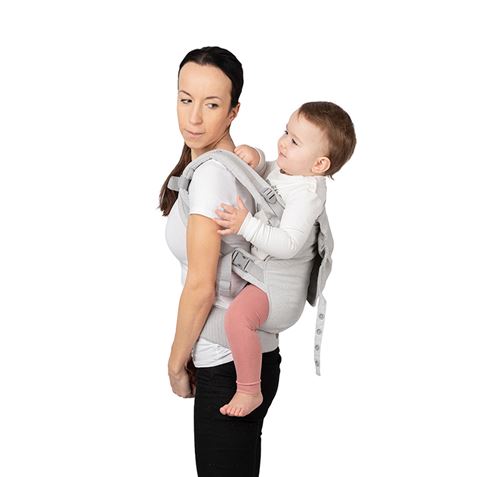 MOCHILA DE PORTEO BEBE +3 MESES HASTA 20KG GRAY COLLET MOMI
